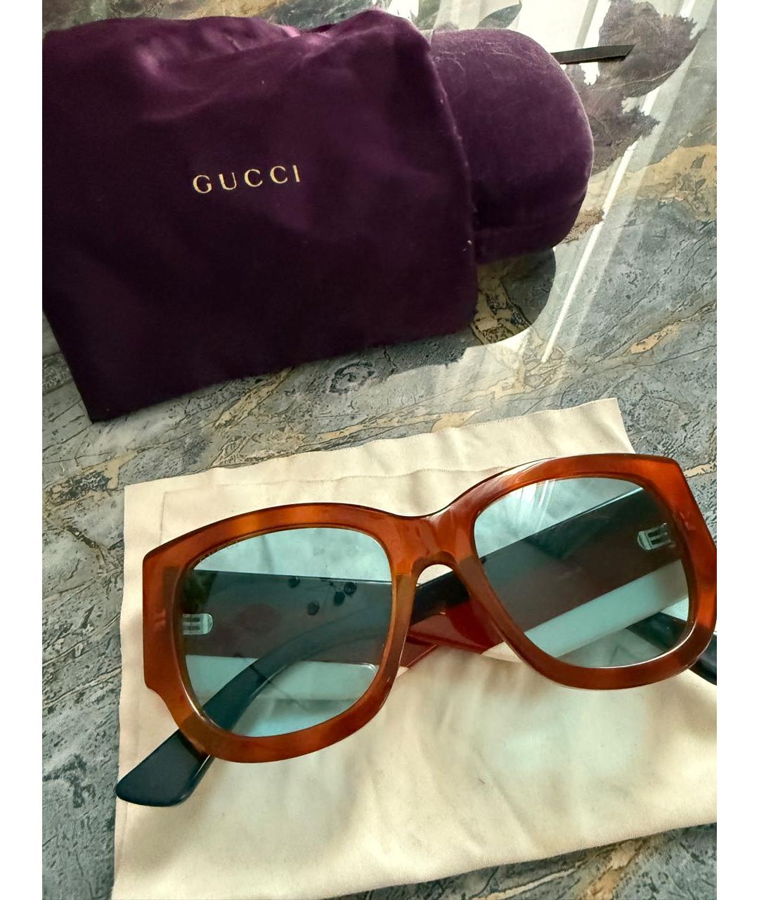 GUCCI Мульти пластиковые солнцезащитные очки, фото 2