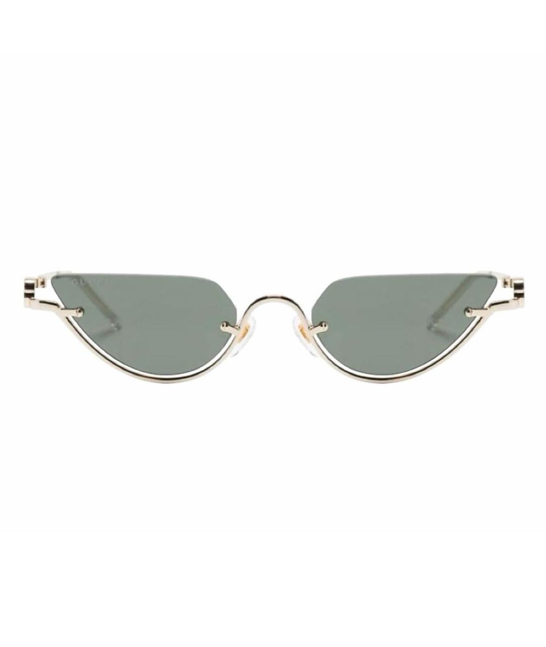 GUCCI Черные металлические солнцезащитные очки, фото 2