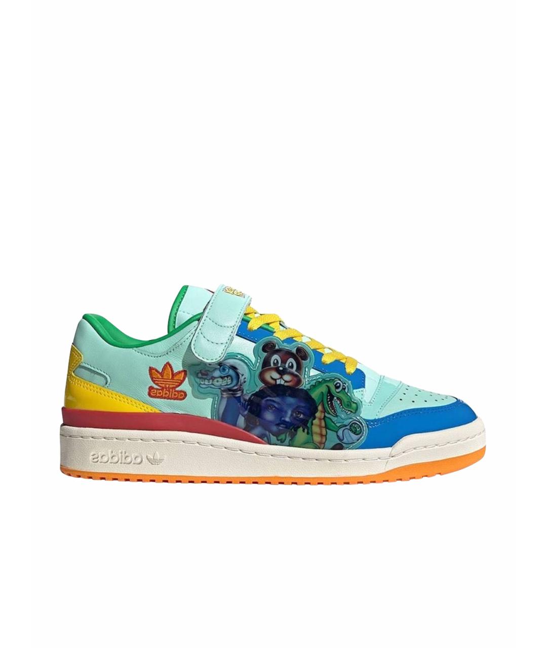 ADIDAS Бирюзовые низкие кроссовки / кеды, фото 1