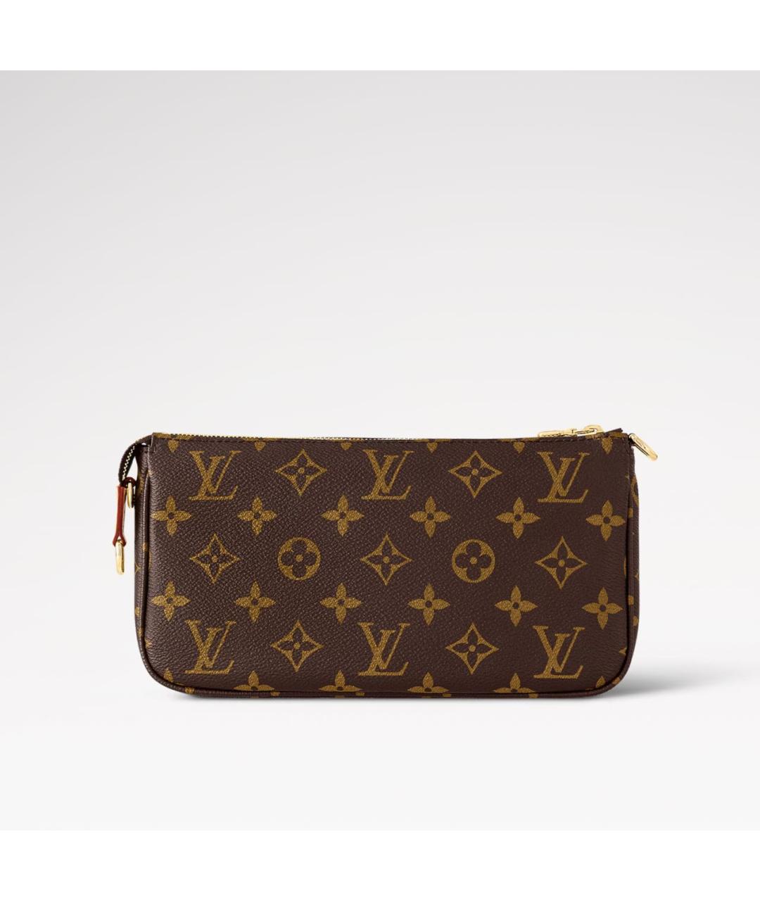 LOUIS VUITTON Коричневая кожаная сумка через плечо, фото 5