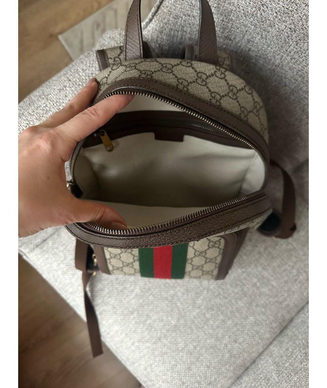 GUCCI Бежевый рюкзак, фото 4