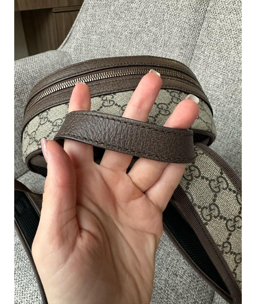 GUCCI Бежевый рюкзак, фото 6