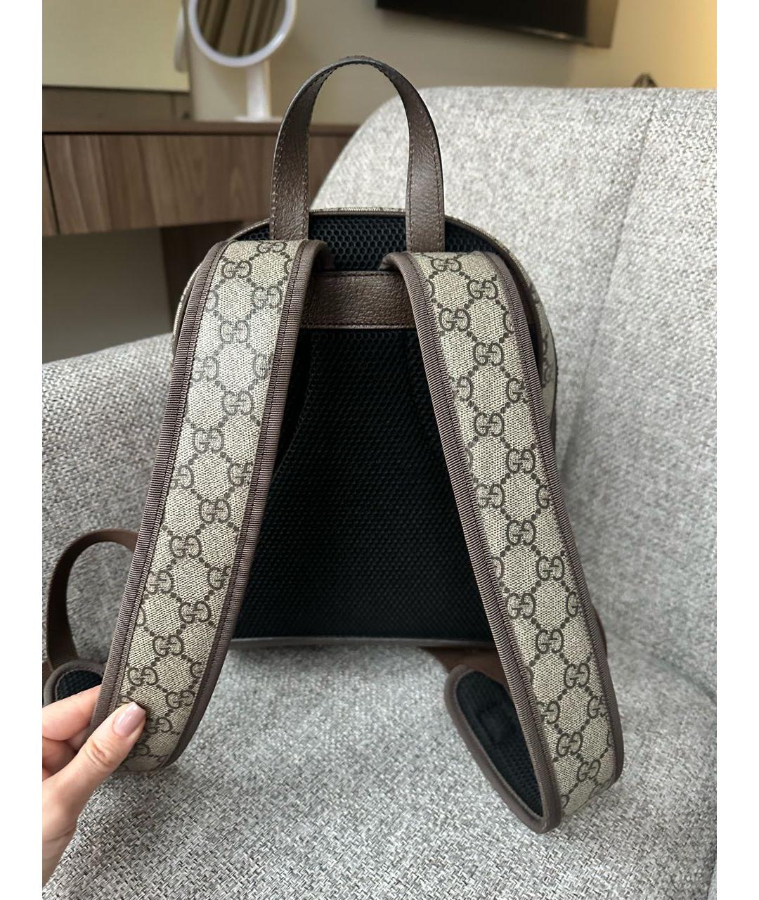 GUCCI Бежевый рюкзак, фото 3