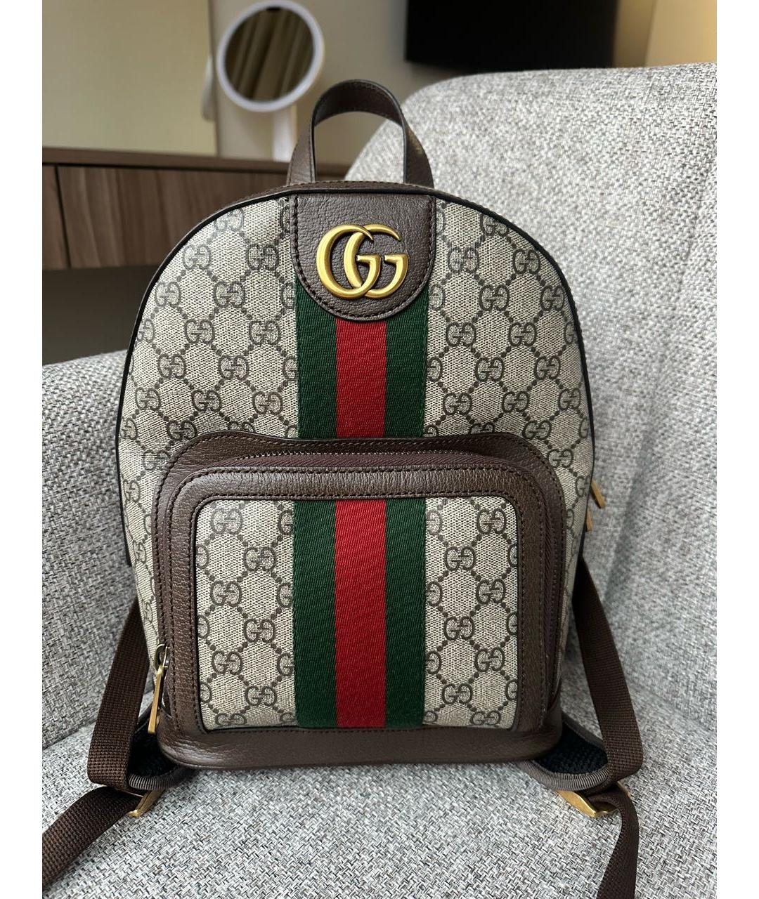 GUCCI Бежевый рюкзак, фото 8