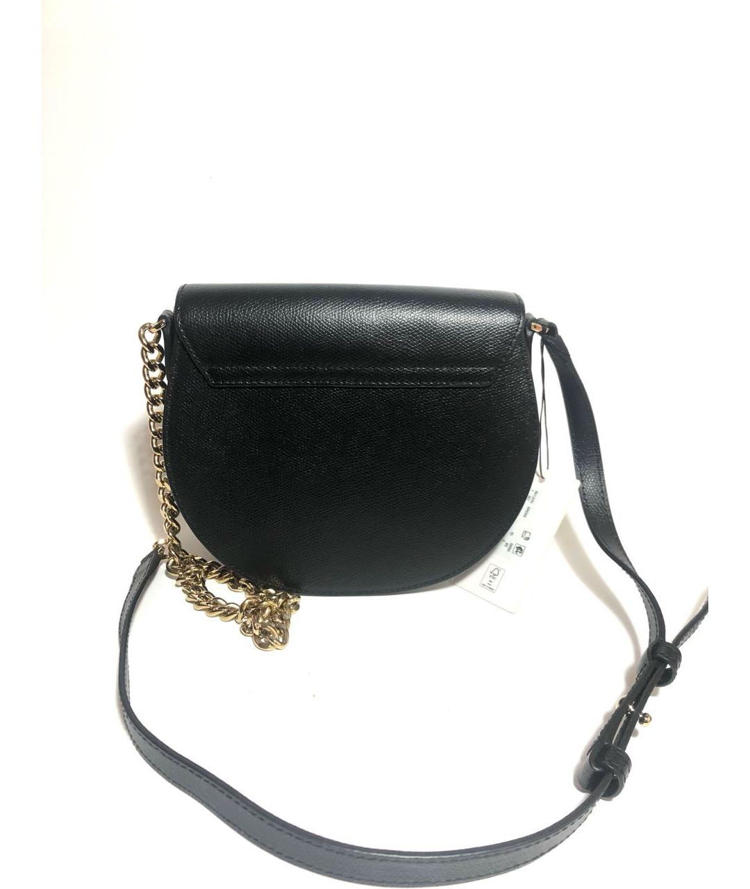 FURLA Черная кожаная сумка через плечо, фото 3