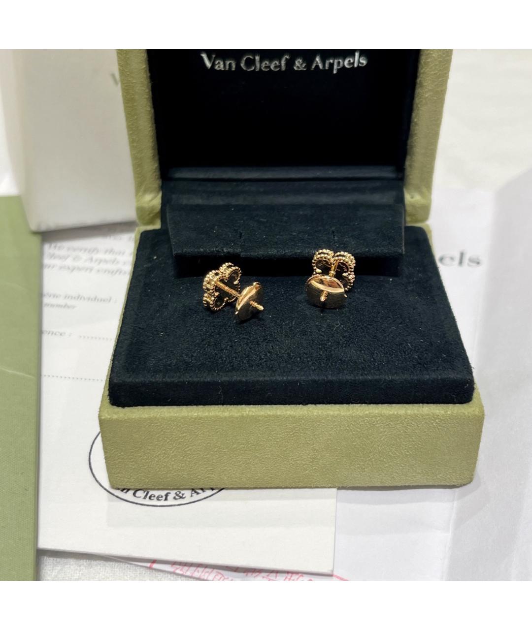 VAN CLEEF & ARPELS Золотые серьги из розового золота, фото 7