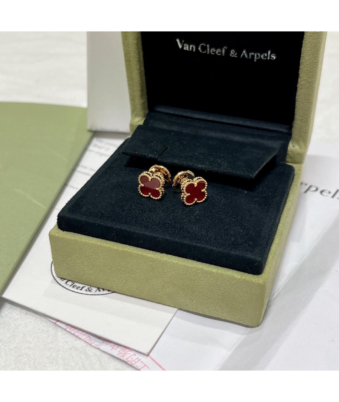VAN CLEEF & ARPELS Золотые серьги из розового золота, фото 6