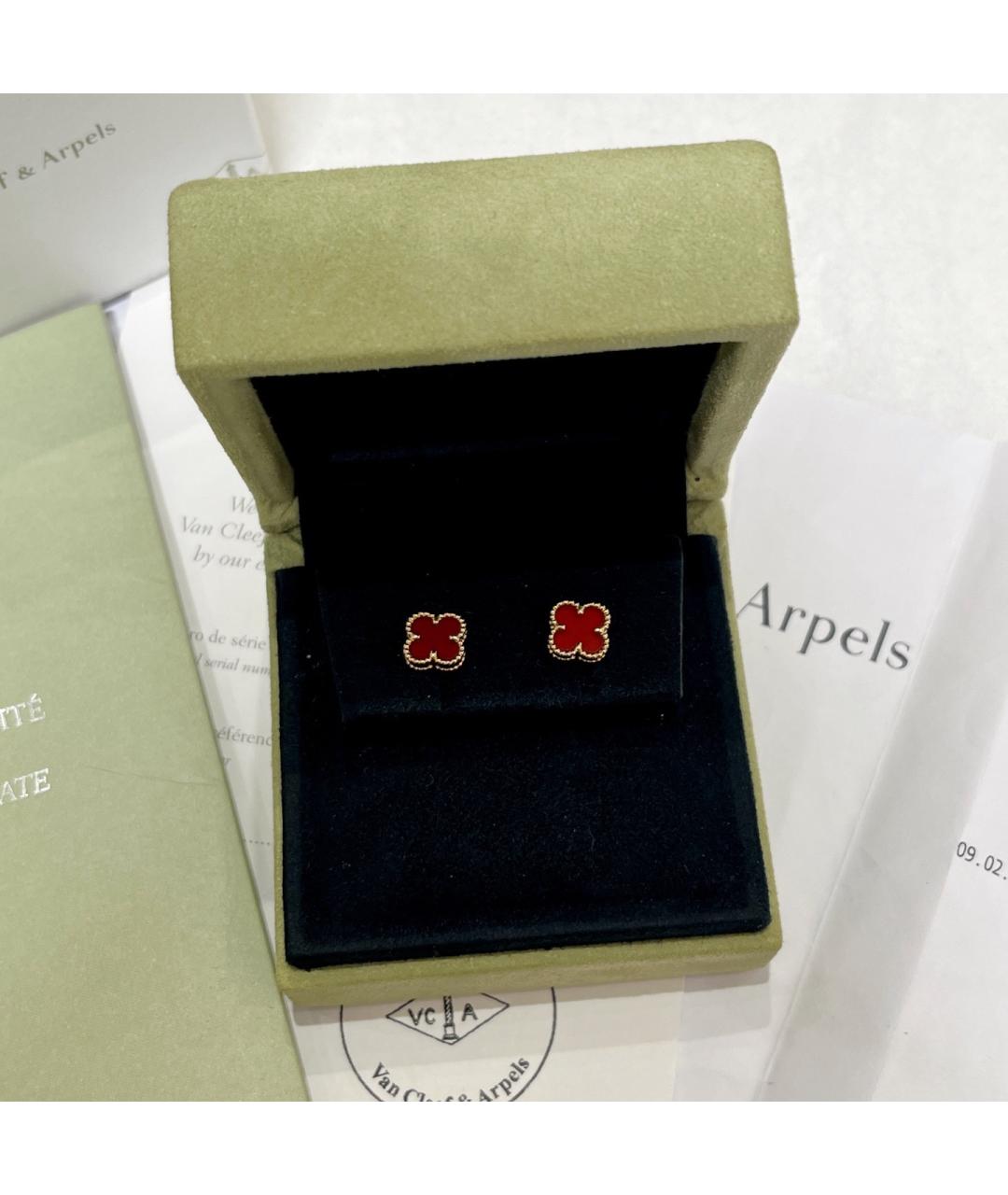 VAN CLEEF & ARPELS Золотые серьги из розового золота, фото 3