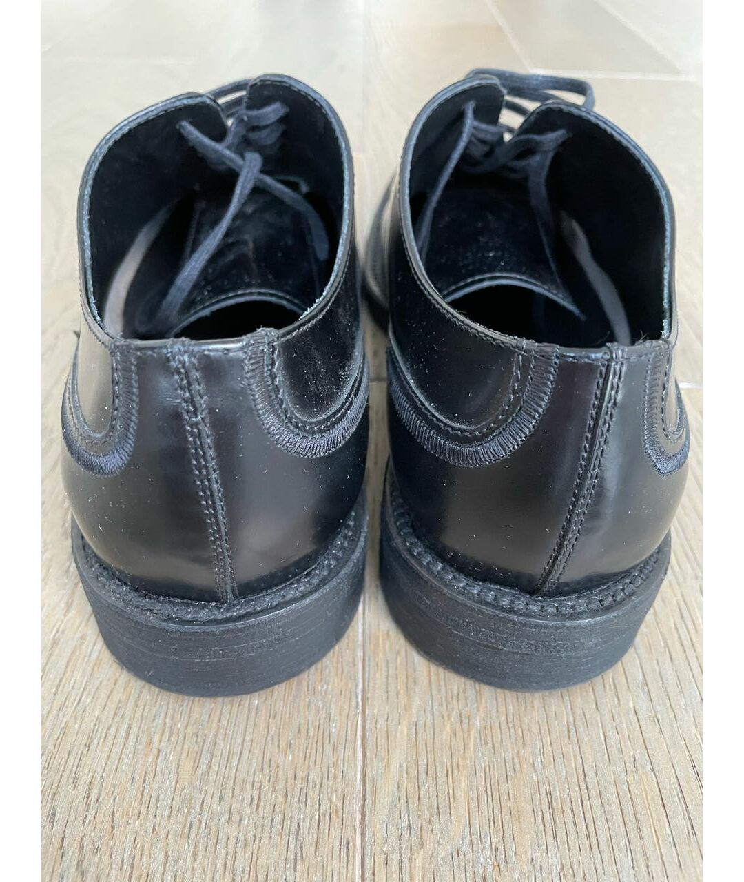 TOD'S Черные кожаные низкие ботинки, фото 4