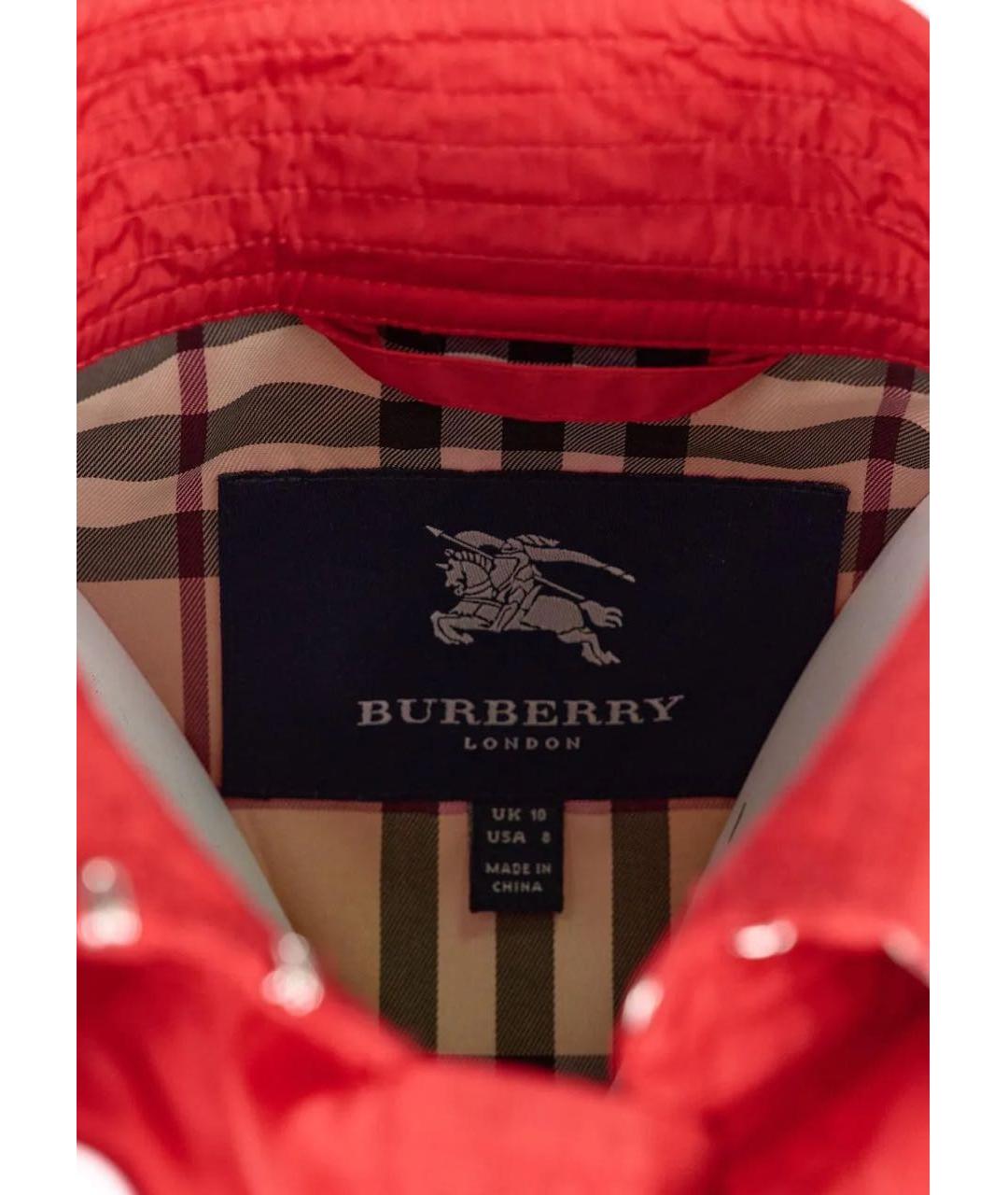 BURBERRY Красный тренч/плащ, фото 5