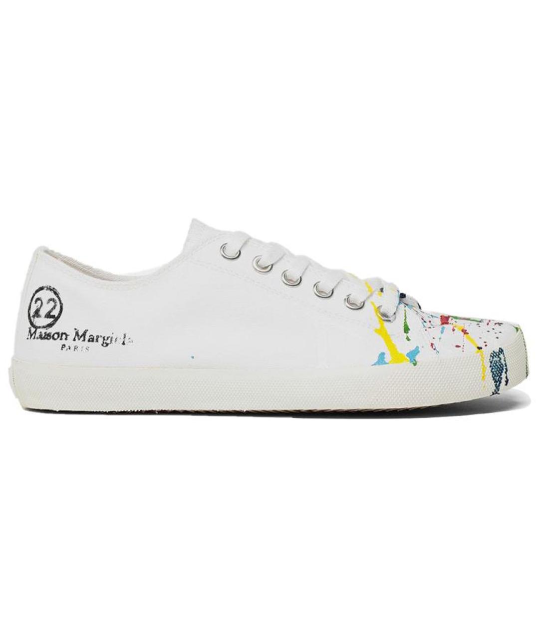 MAISON MARGIELA Белые кожаные кеды, фото 1