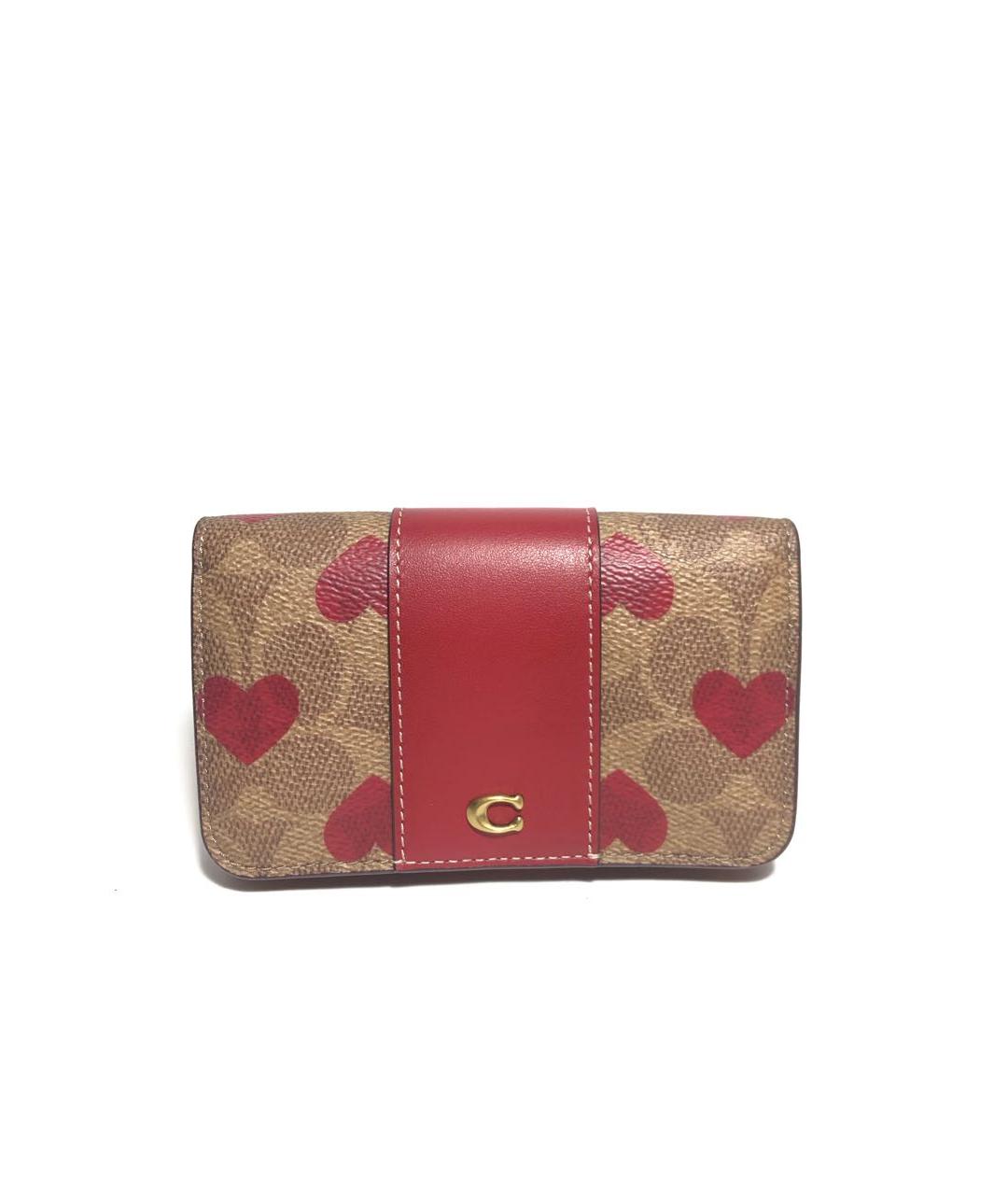 COACH Коричневый кожаный кошелек, фото 7