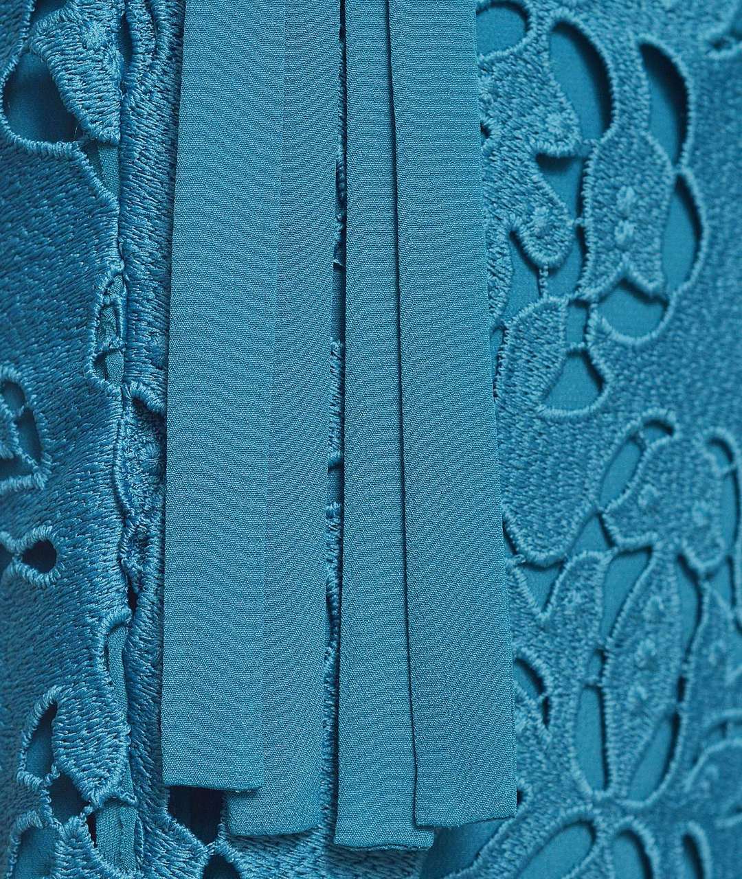 NO. 21 Бирюзовая кружевная юбка миди, фото 4