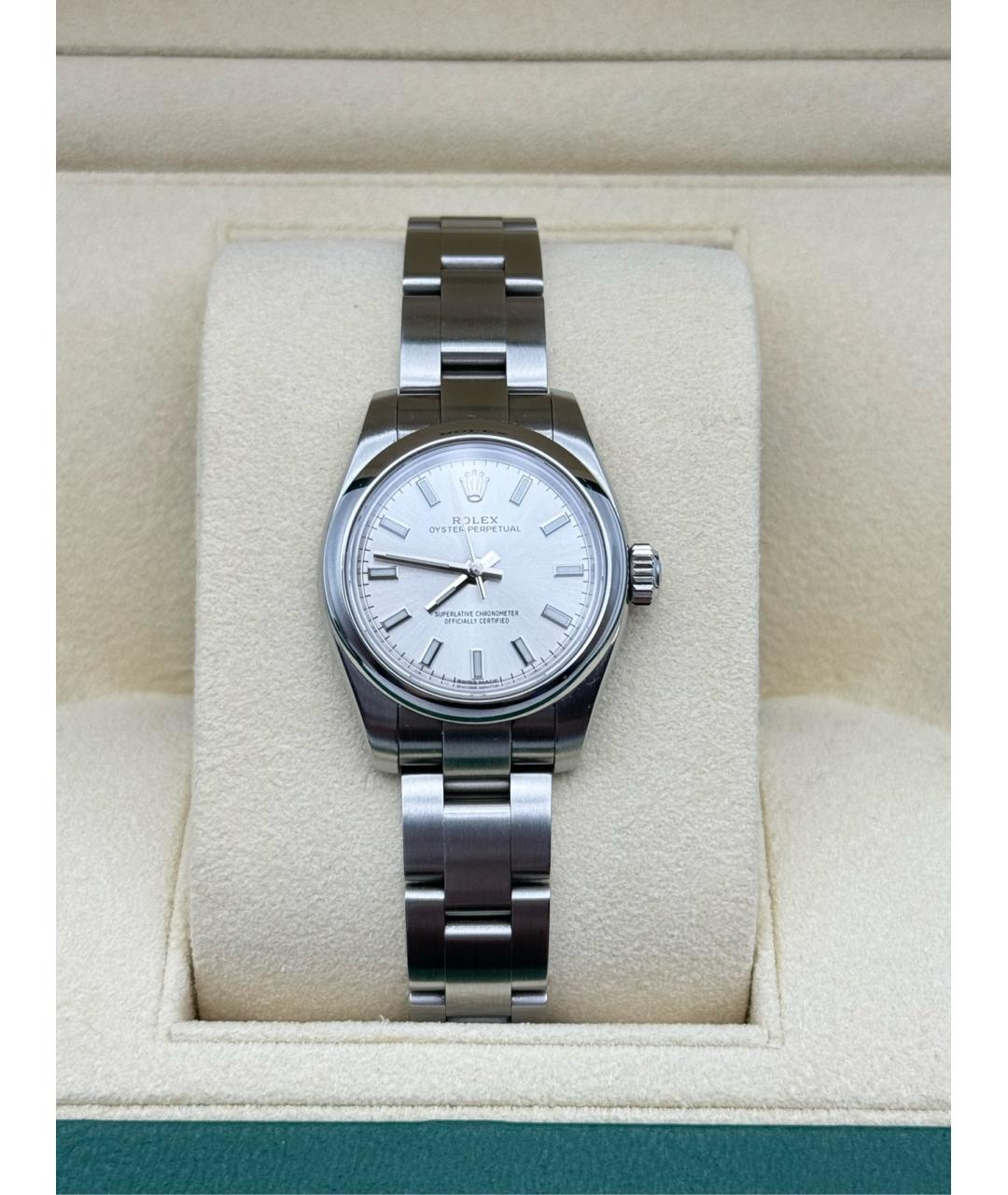 ROLEX Белые металлические часы, фото 2