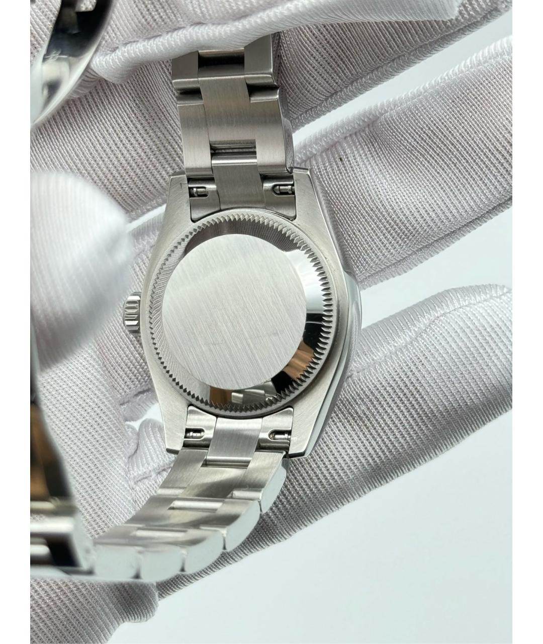 ROLEX Белые металлические часы, фото 5