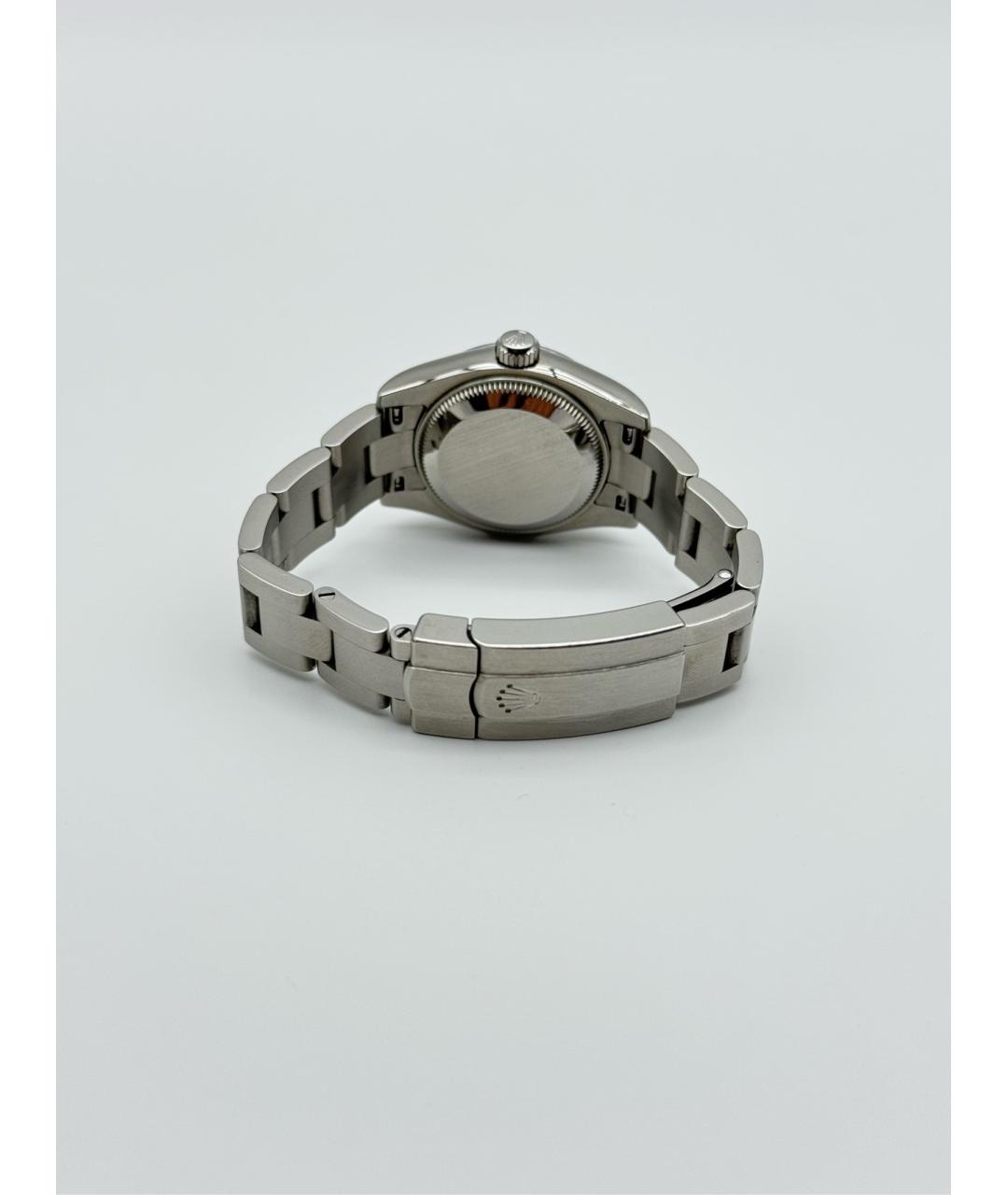 ROLEX Белые металлические часы, фото 8