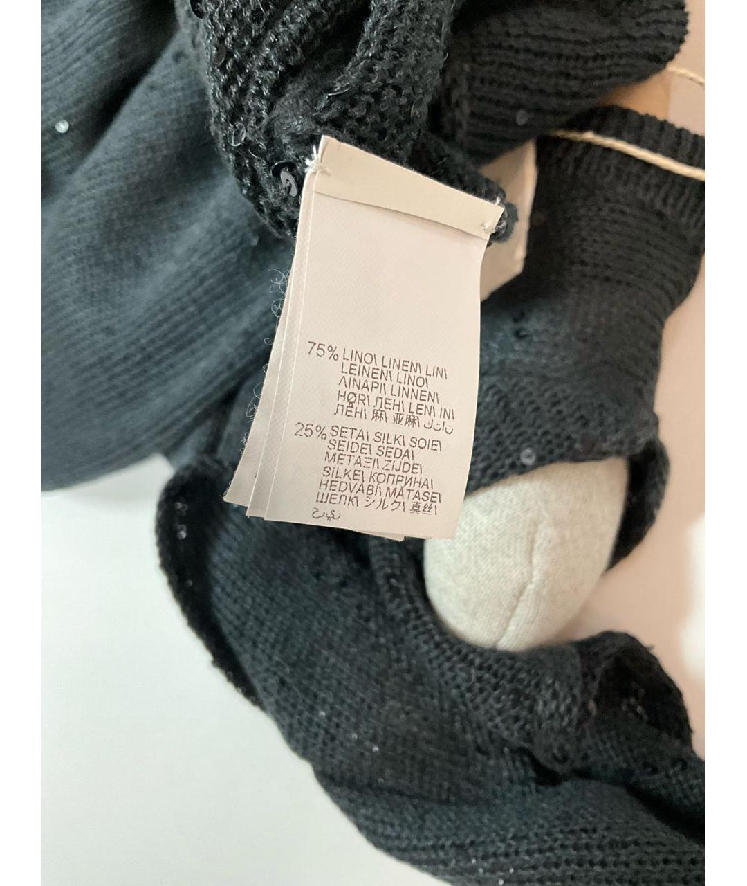 BRUNELLO CUCINELLI Серое льняное повседневное платье, фото 6