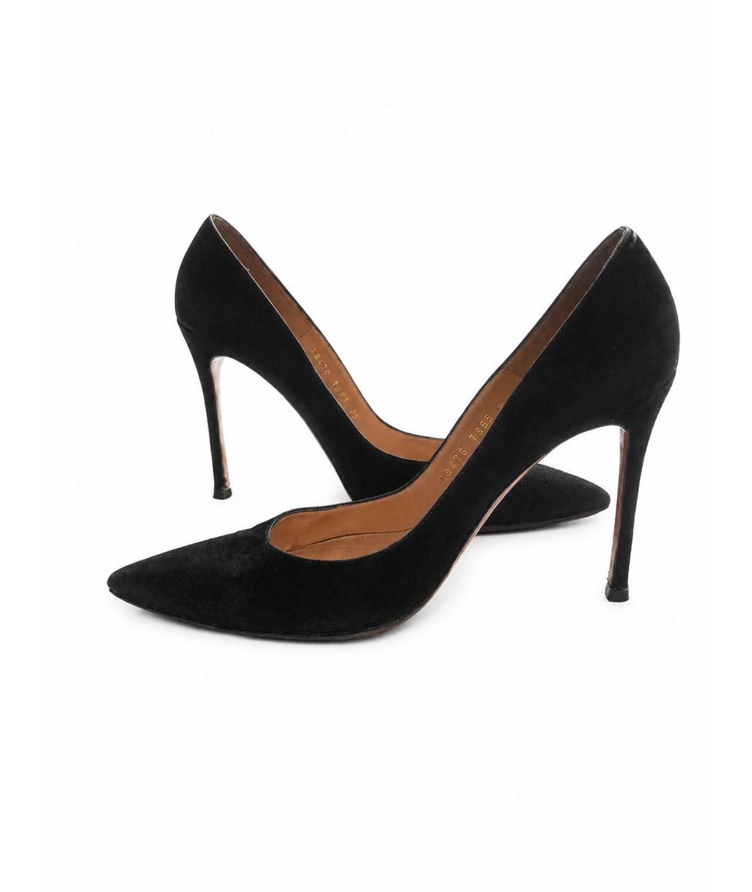 GIANVITO ROSSI Черные замшевые туфли, фото 8