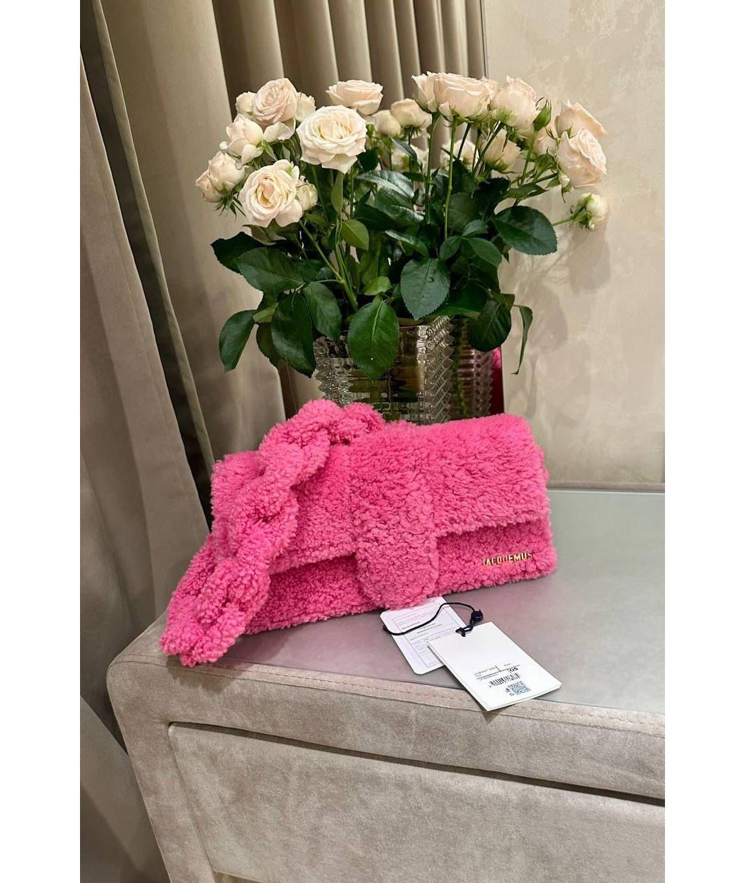 JACQUEMUS Розовая сумка с короткими ручками, фото 2
