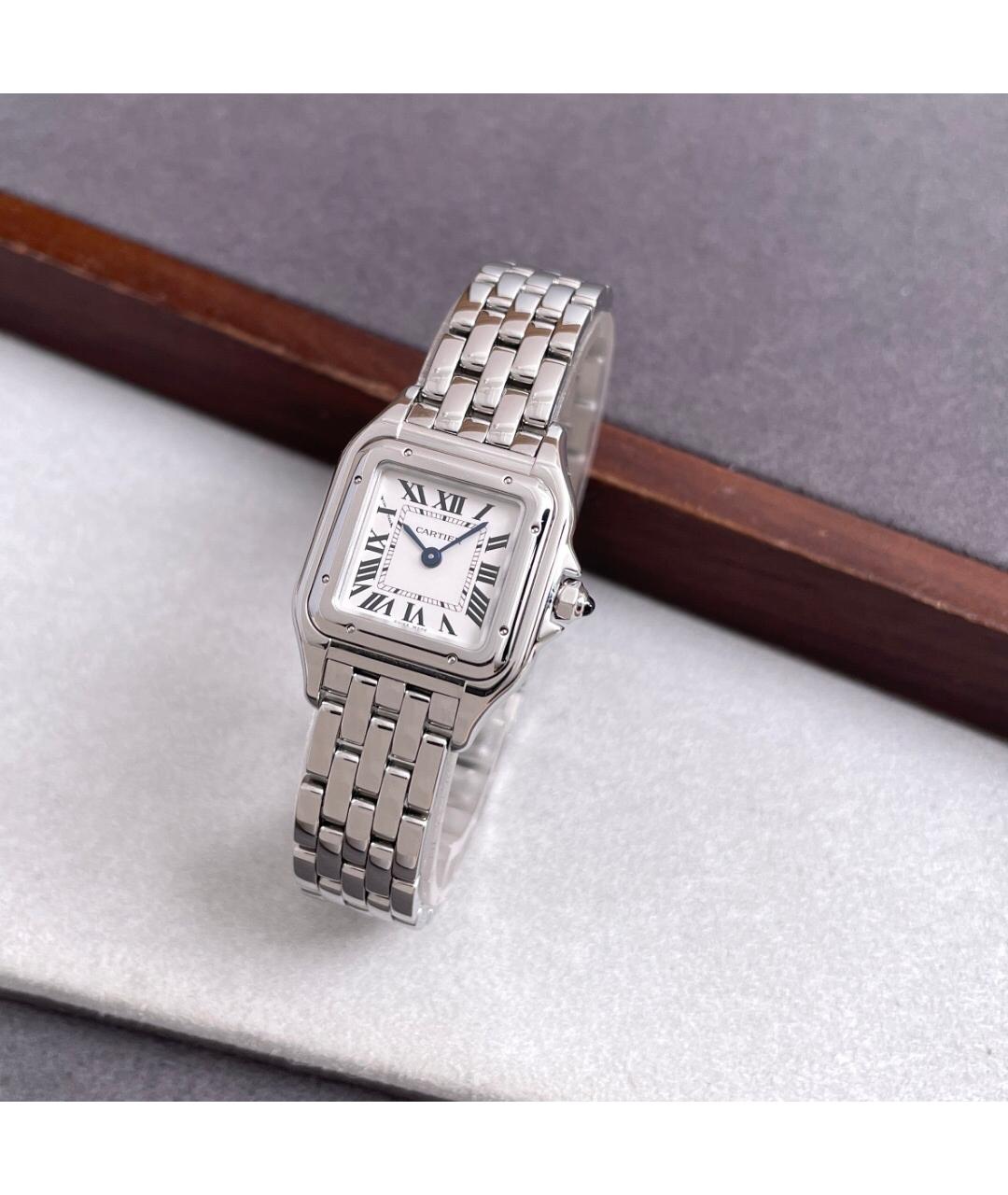 CARTIER Белые металлические часы, фото 2