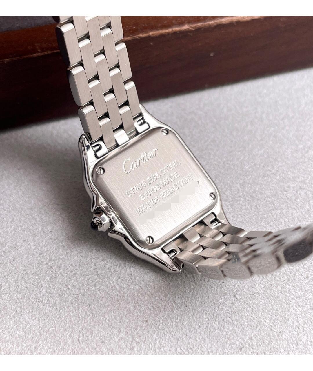 CARTIER Белые металлические часы, фото 4