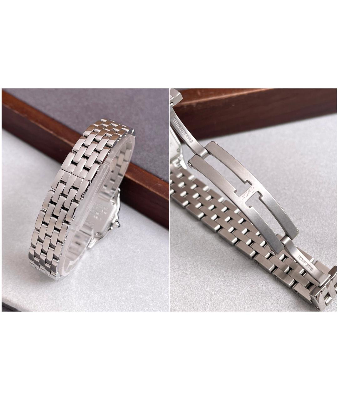 CARTIER Белые металлические часы, фото 6