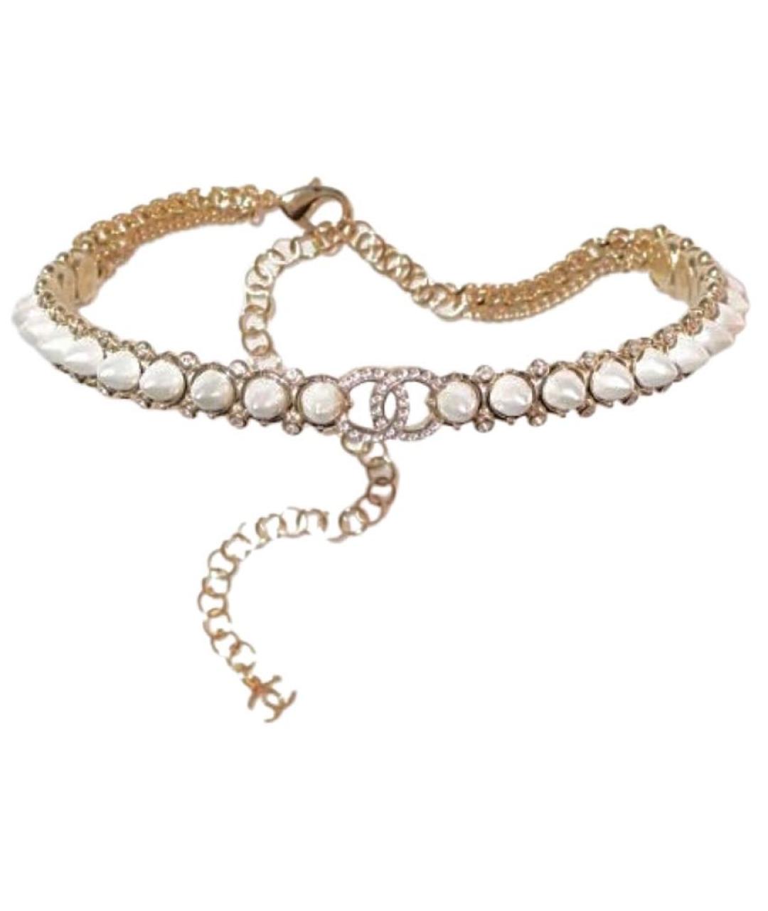CHANEL Белое жемчужное колье, фото 1