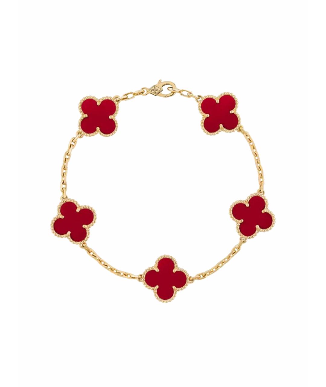 VAN CLEEF & ARPELS Красный браслет из желтого золота, фото 1