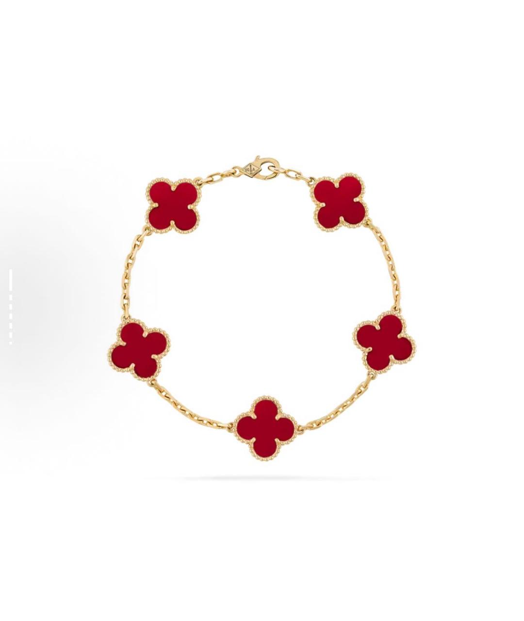 VAN CLEEF & ARPELS Красный браслет из желтого золота, фото 3