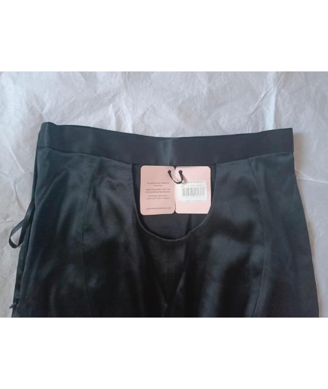 AGENT PROVOCATEUR Черная шерстяная юбка миди, фото 5
