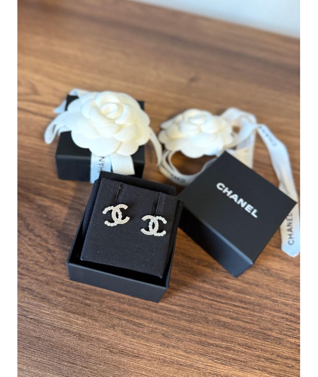 CHANEL Серебряные серебряные серьги, фото 3