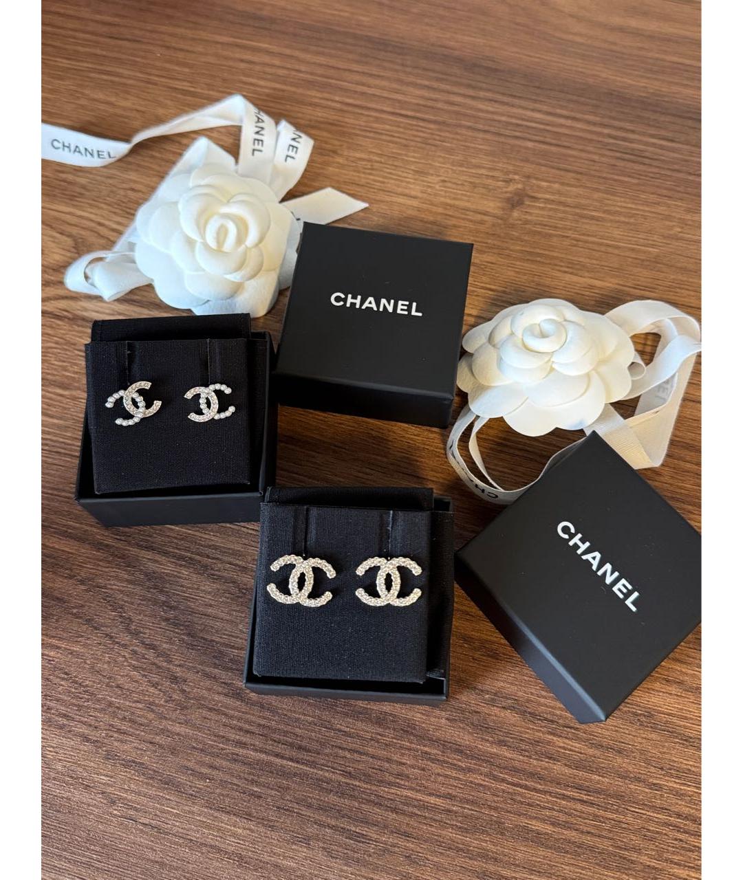 CHANEL Серебряные серебряные серьги, фото 4