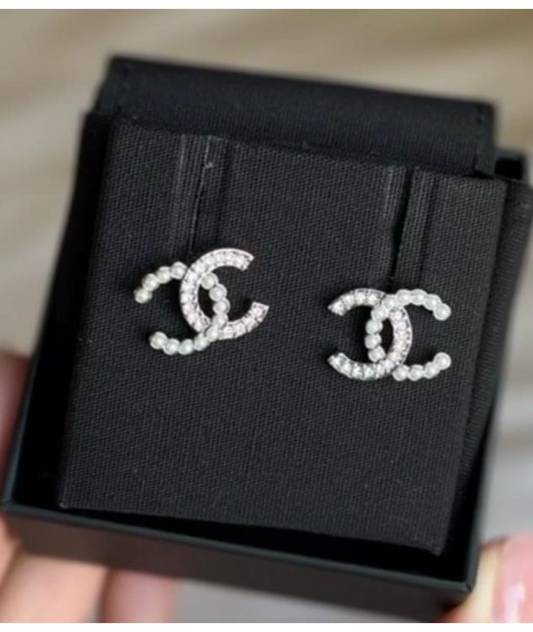 CHANEL Серебряные серебряные серьги, фото 5