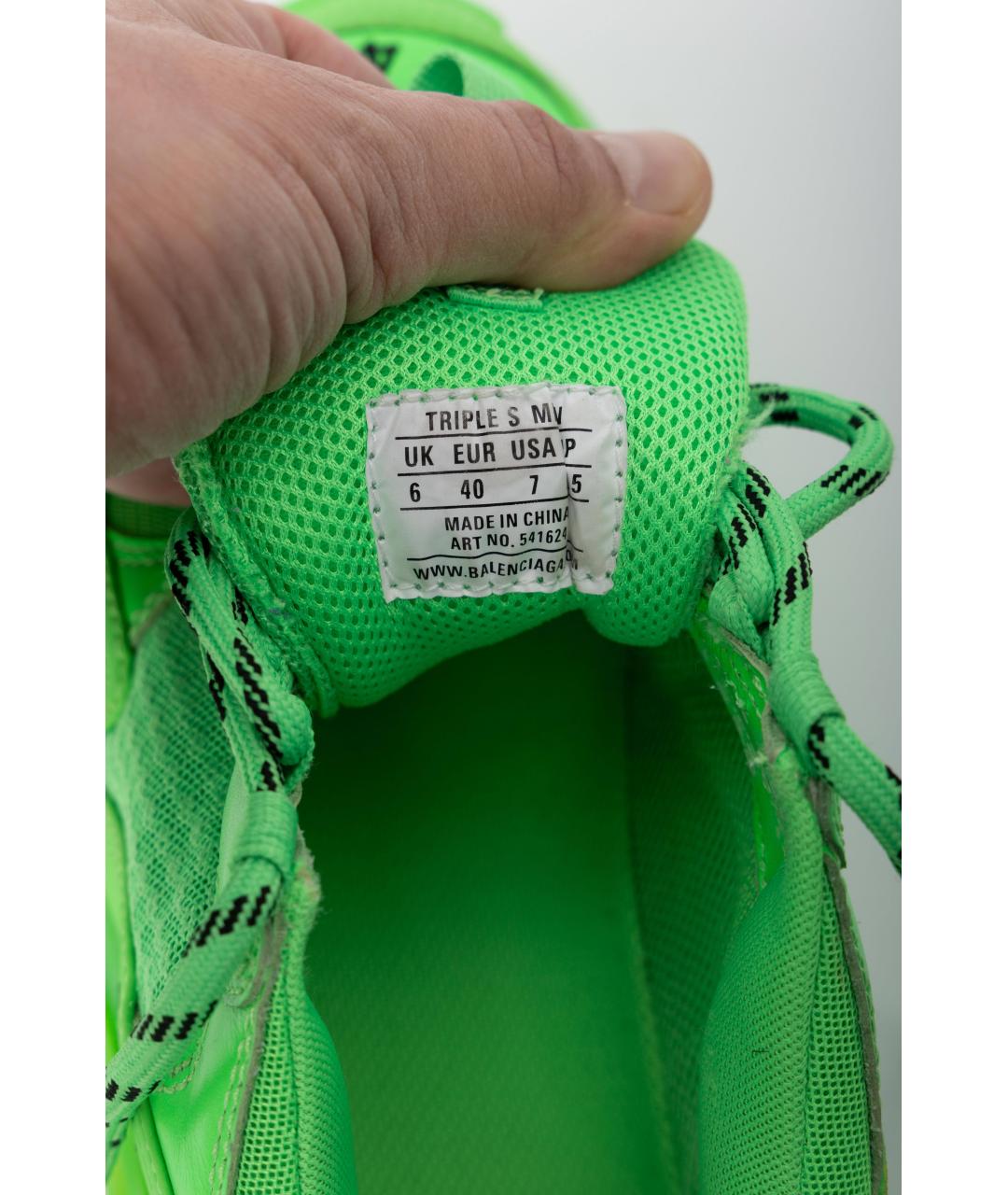 BALENCIAGA Салатовые кроссовки, фото 7