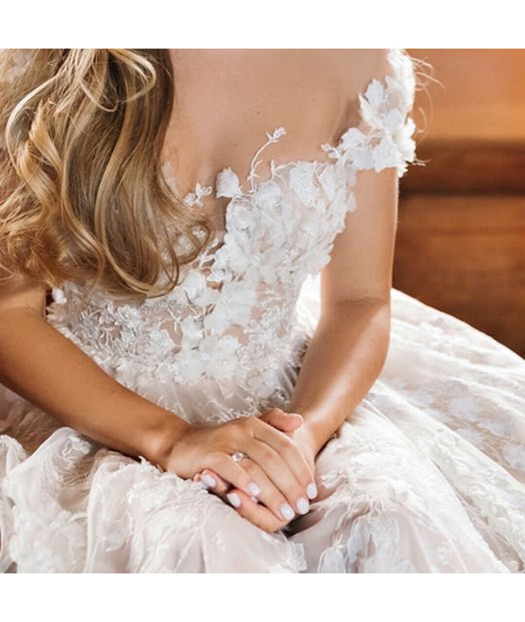GALIA LAHAV Белое кружевное свадебное платье, фото 6