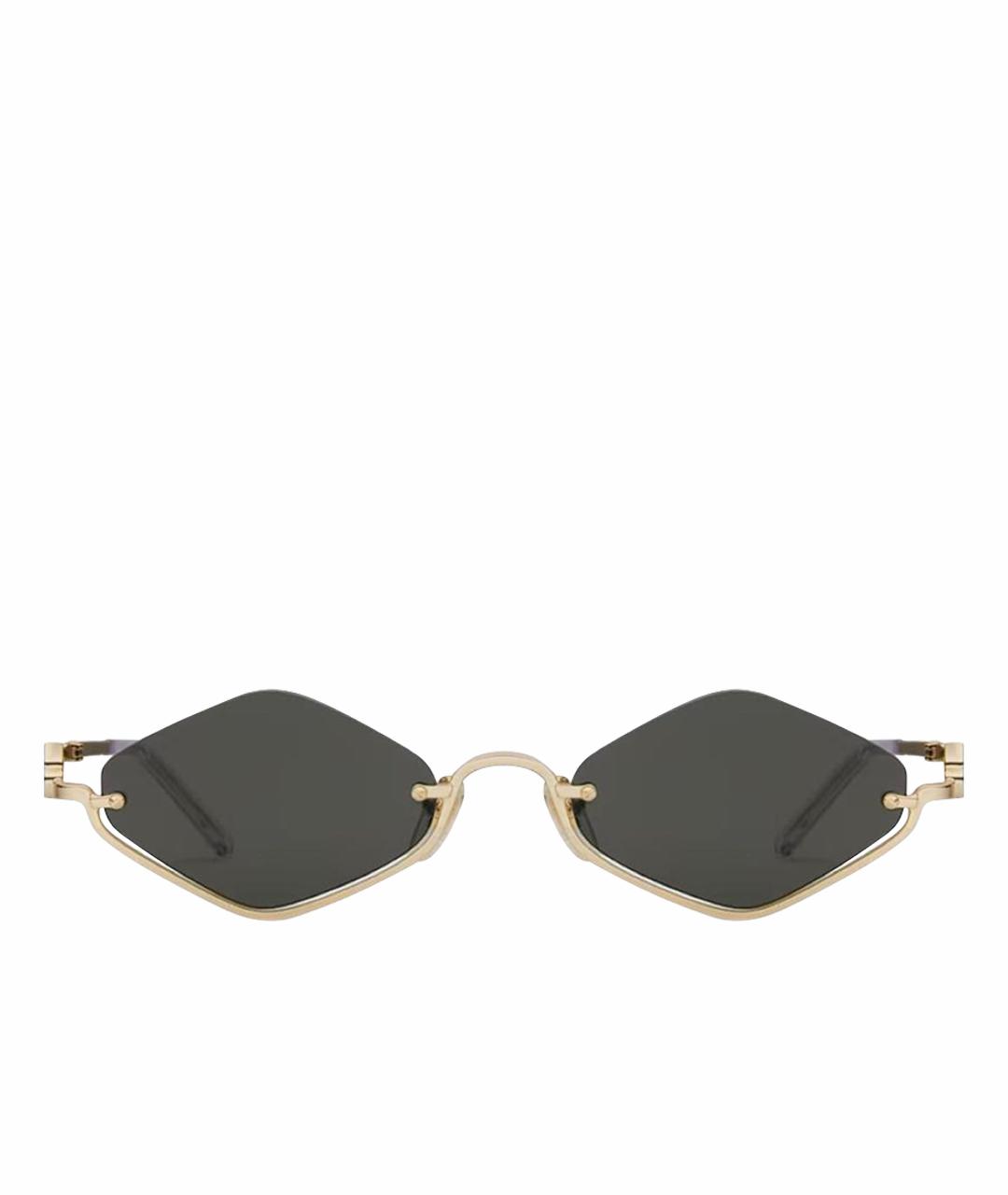 GUCCI Черные металлические солнцезащитные очки, фото 1