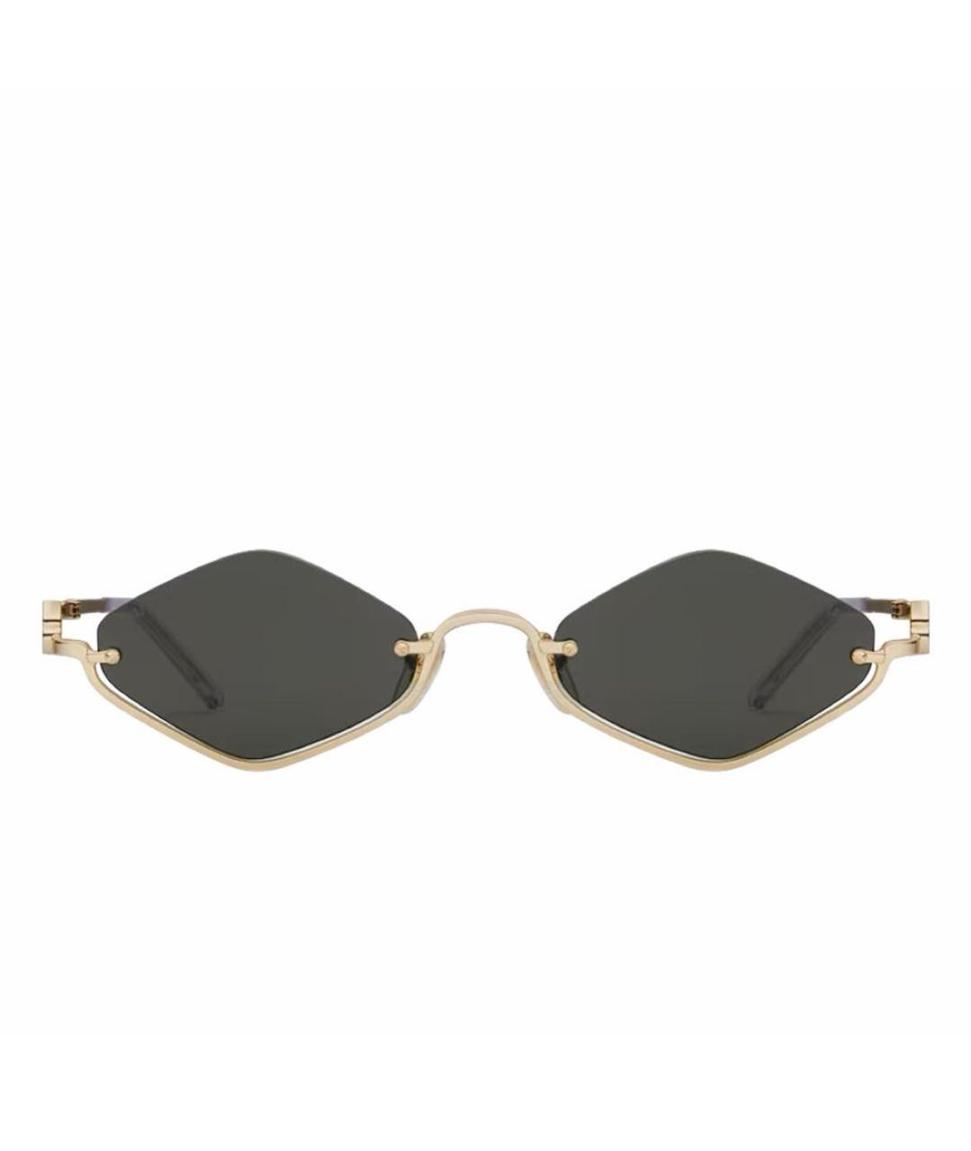 GUCCI Черные металлические солнцезащитные очки, фото 7