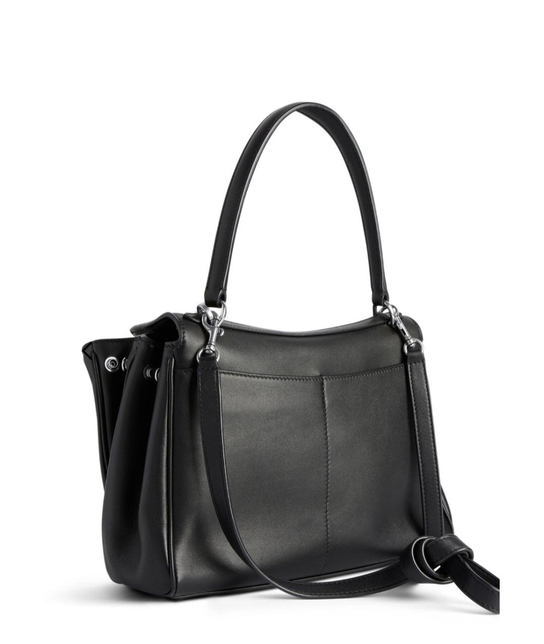 BALENCIAGA Черная кожаная сумка тоут, фото 2