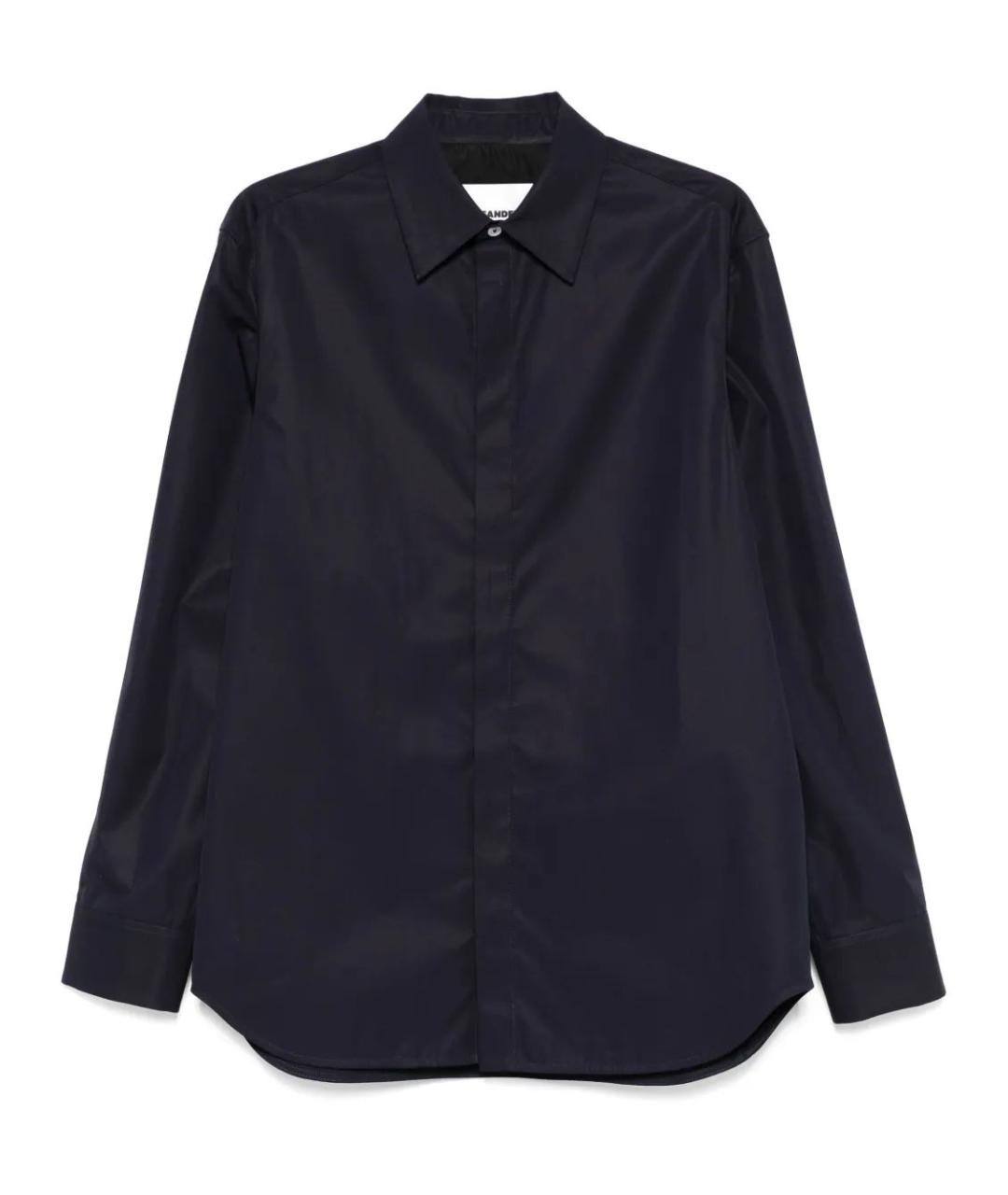 JIL SANDER Черная хлопковая кэжуал рубашка, фото 1
