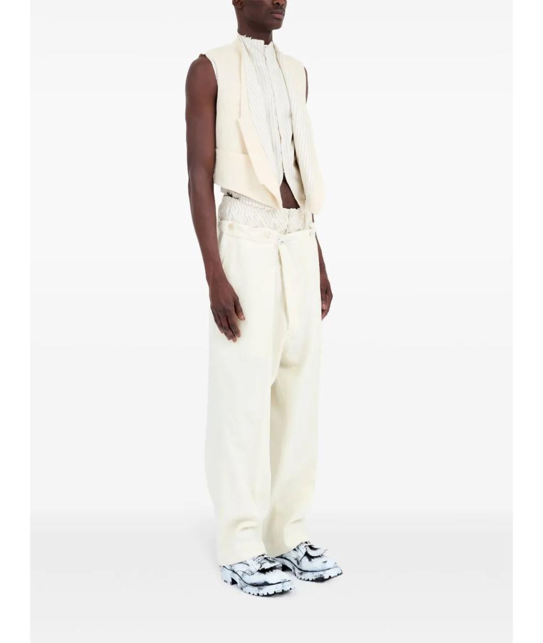 MAISON MARGIELA Бежевый шерстяной жилет, фото 3