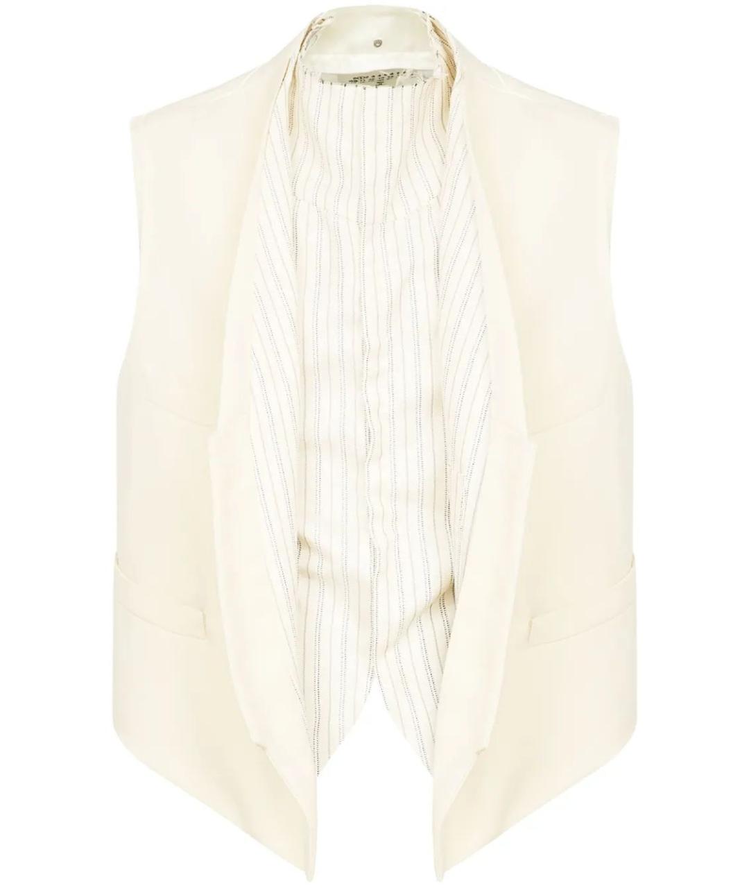 MAISON MARGIELA Бежевый шерстяной жилет, фото 1