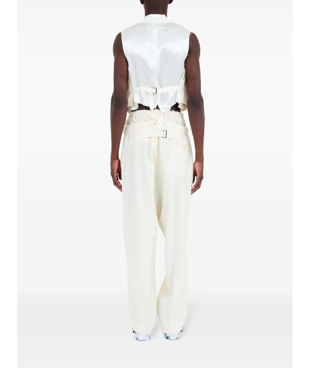 MAISON MARGIELA Бежевый шерстяной жилет, фото 4