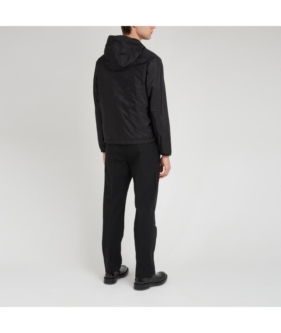 MONCLER Черная полиэстеровая куртка, фото 5
