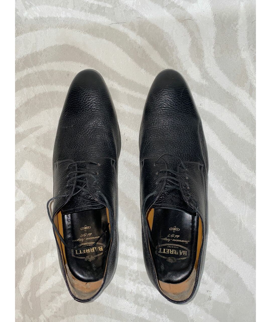 BARRETT Черные кожаные туфли, фото 3