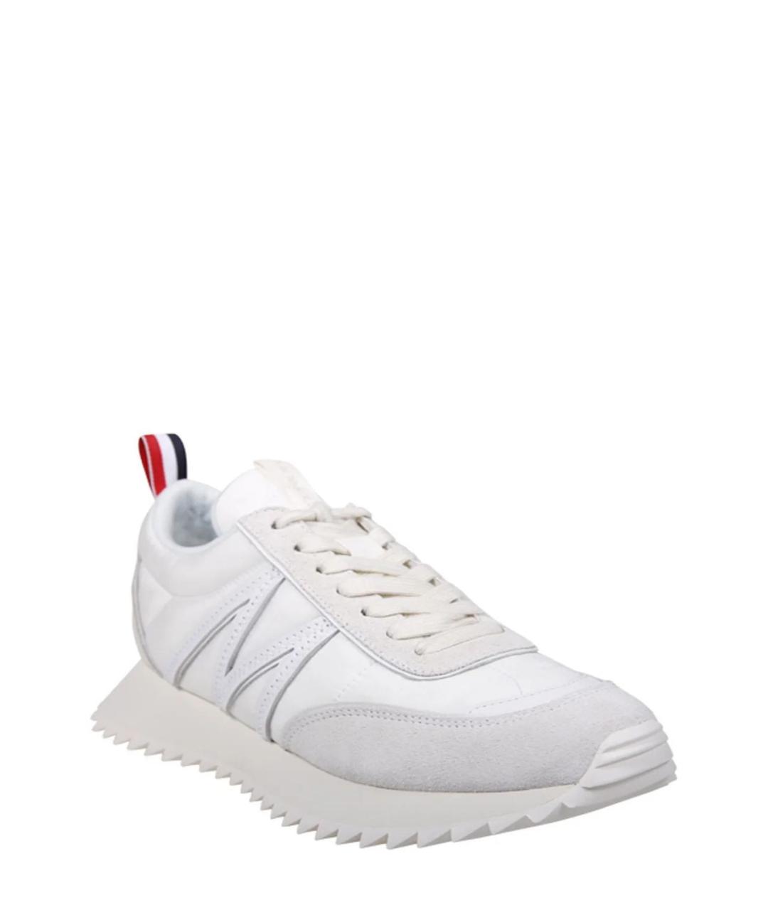 MONCLER Белые низкие кроссовки / кеды, фото 2