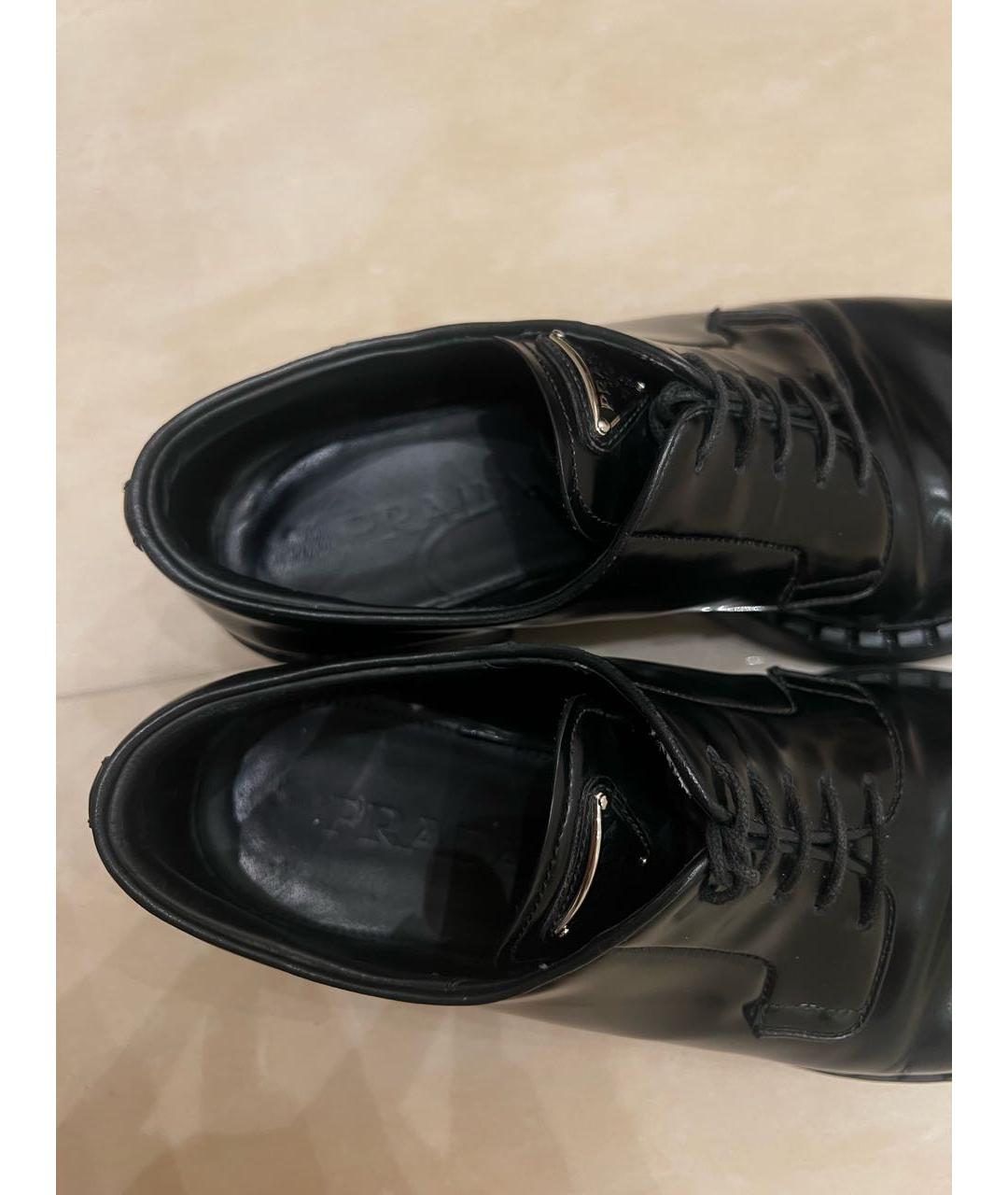 PRADA Черные кожаные лоферы, фото 6