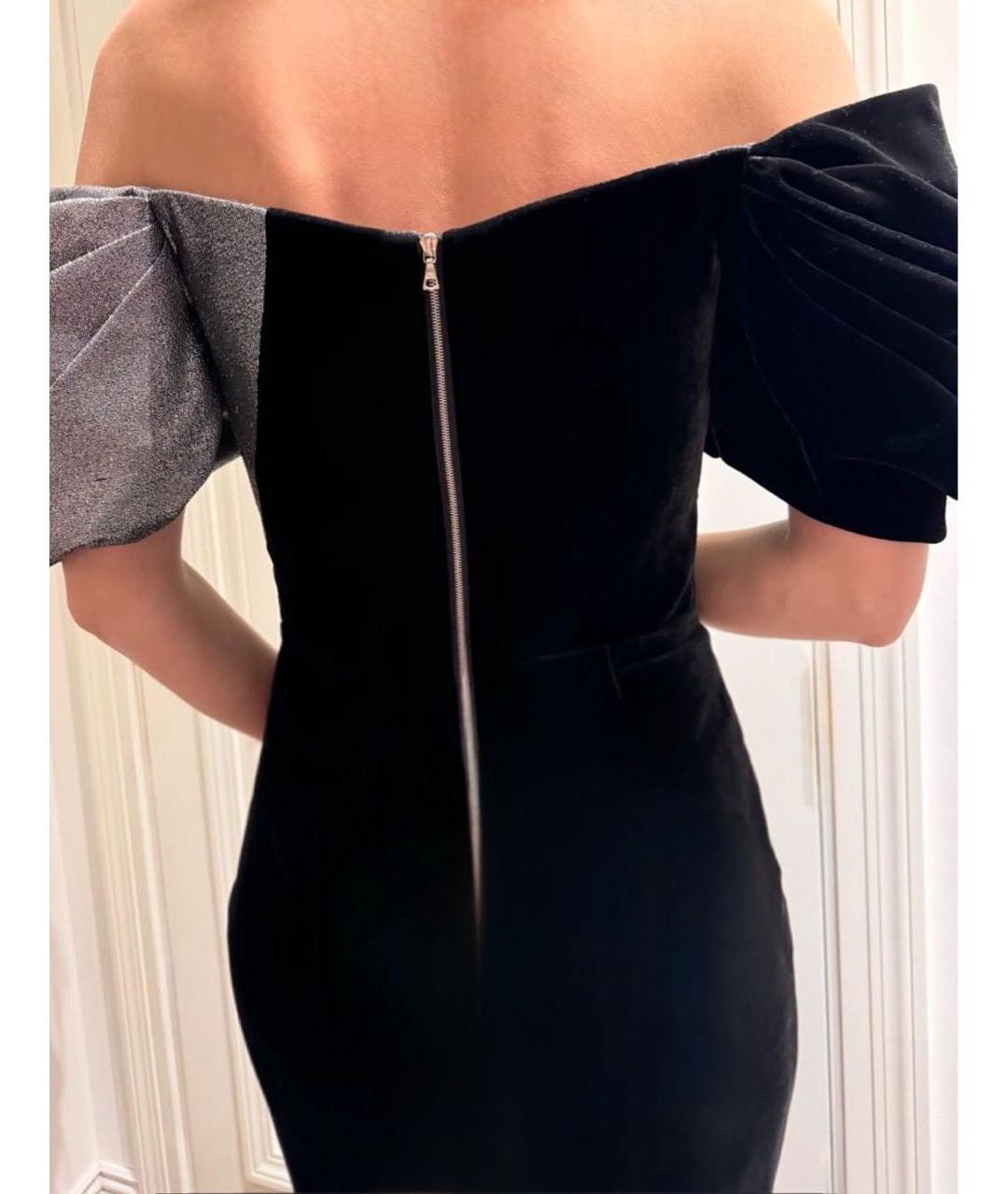 RASARIO Черное вискозное вечернее платье, фото 2