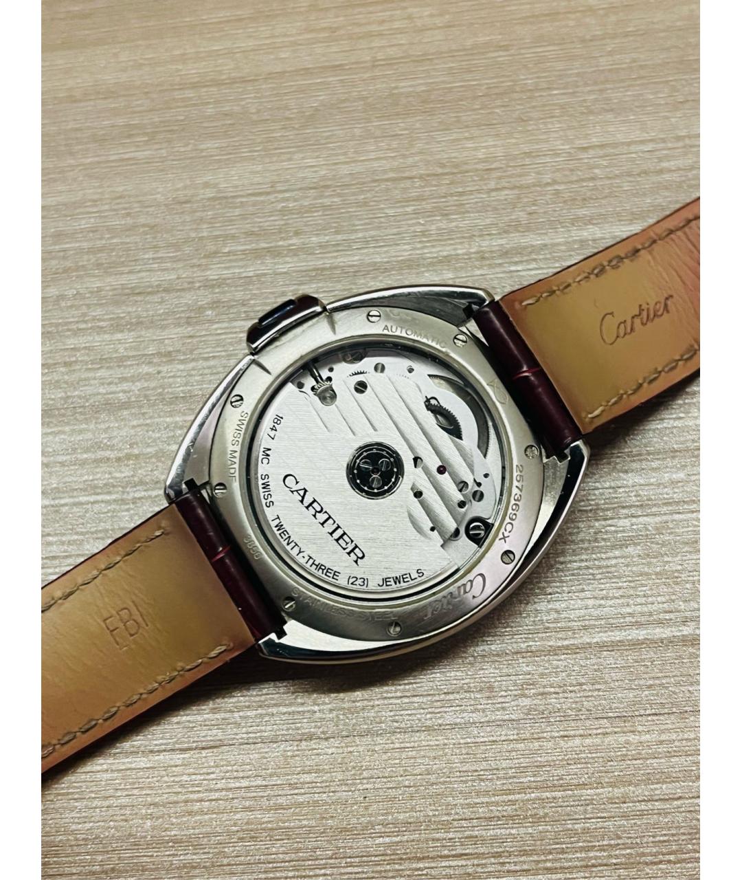 CARTIER Красные часы, фото 5