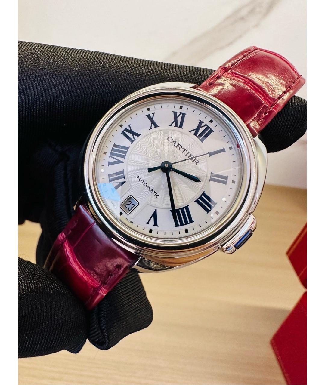 CARTIER Красные часы, фото 7