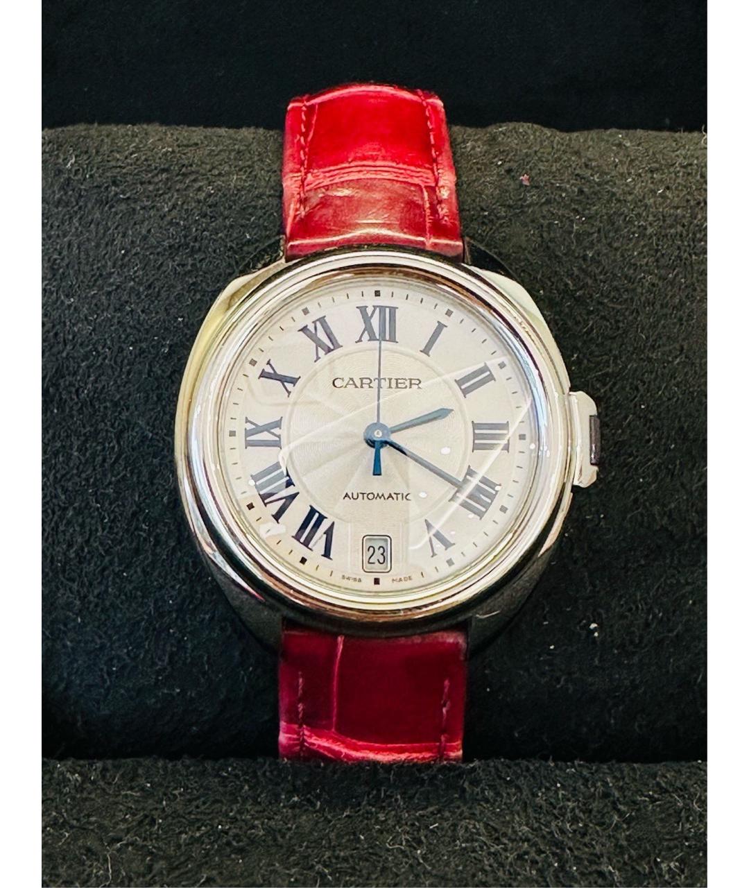 CARTIER Красные часы, фото 2